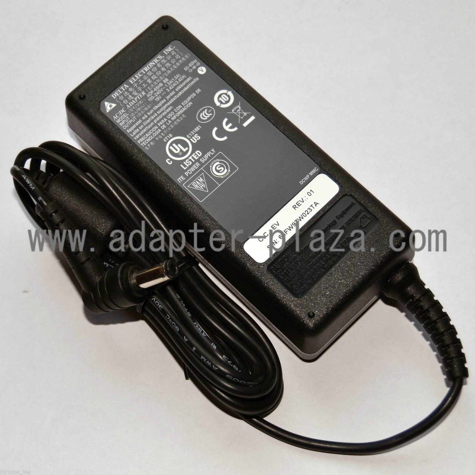 New Original 19V 3.42A DELTA 5.5*2.5mm Power AC Charger Adapter for MSI U135 U210 U230 L1300 Notebook PC - Click Image to Close